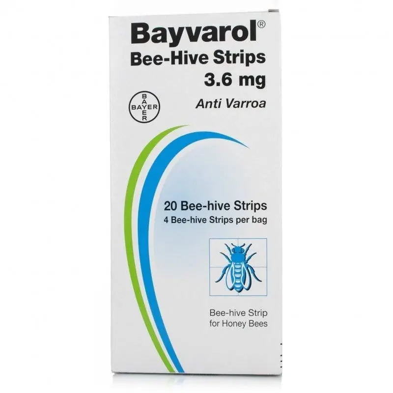 Bayvarol – Varroa destructor, boite de 5 sachets de 4 rubans – BAYER Livraison Express