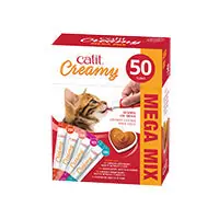 (DON à la SPAE) Catit Creamy régal crémeux en tube saveurs assorties, paquet de 50 Quantité Limitée