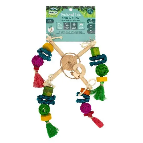 (DON à la SPAE) Oxbow Enriched Life - Centre interactif pour rongeur - Mobile tourner et mâcher Pas Cher