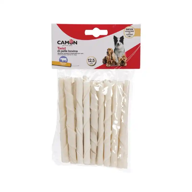 25 mini sticks torsadés 100% peau de buffle | Friandise pour chien et chiot Prix Réduit